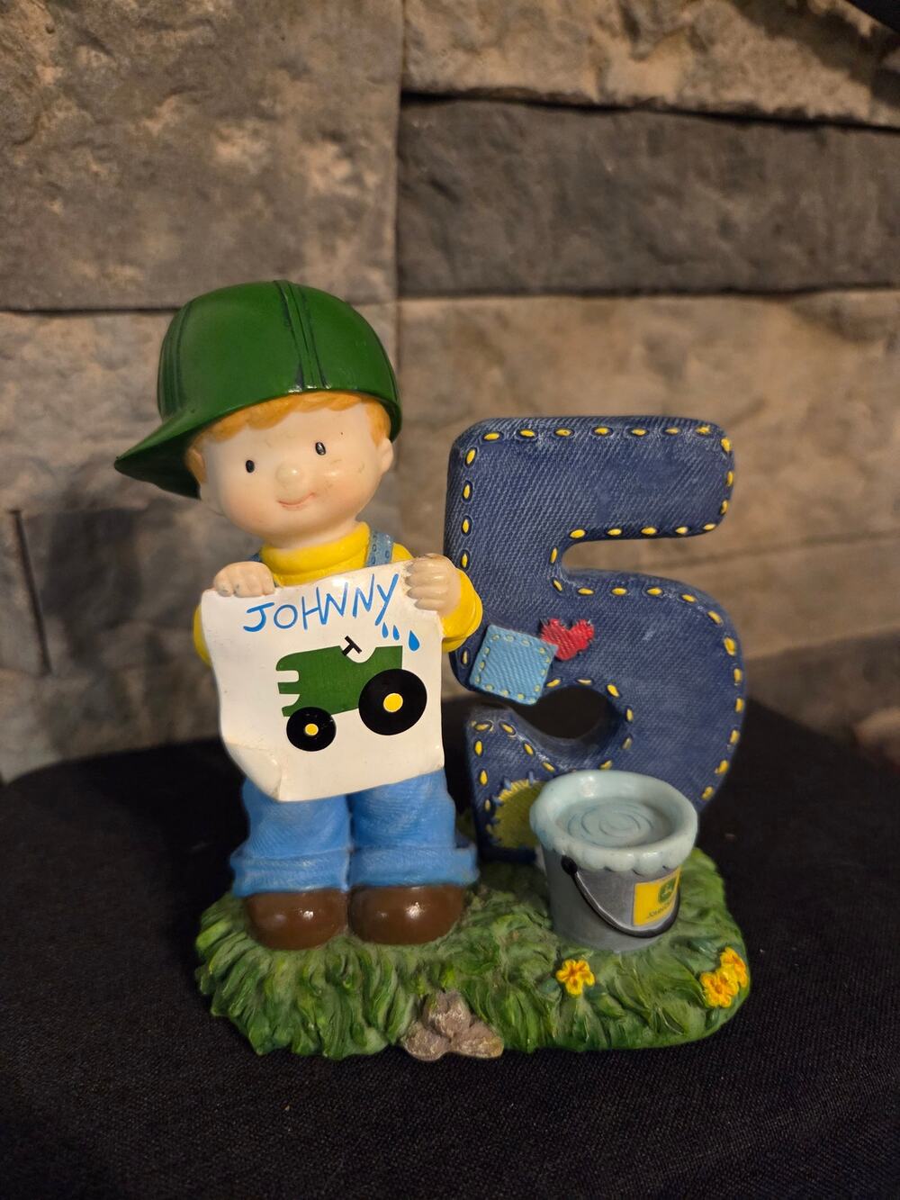 Vintage Enesco John Deere Age 5 Birthday Figurine